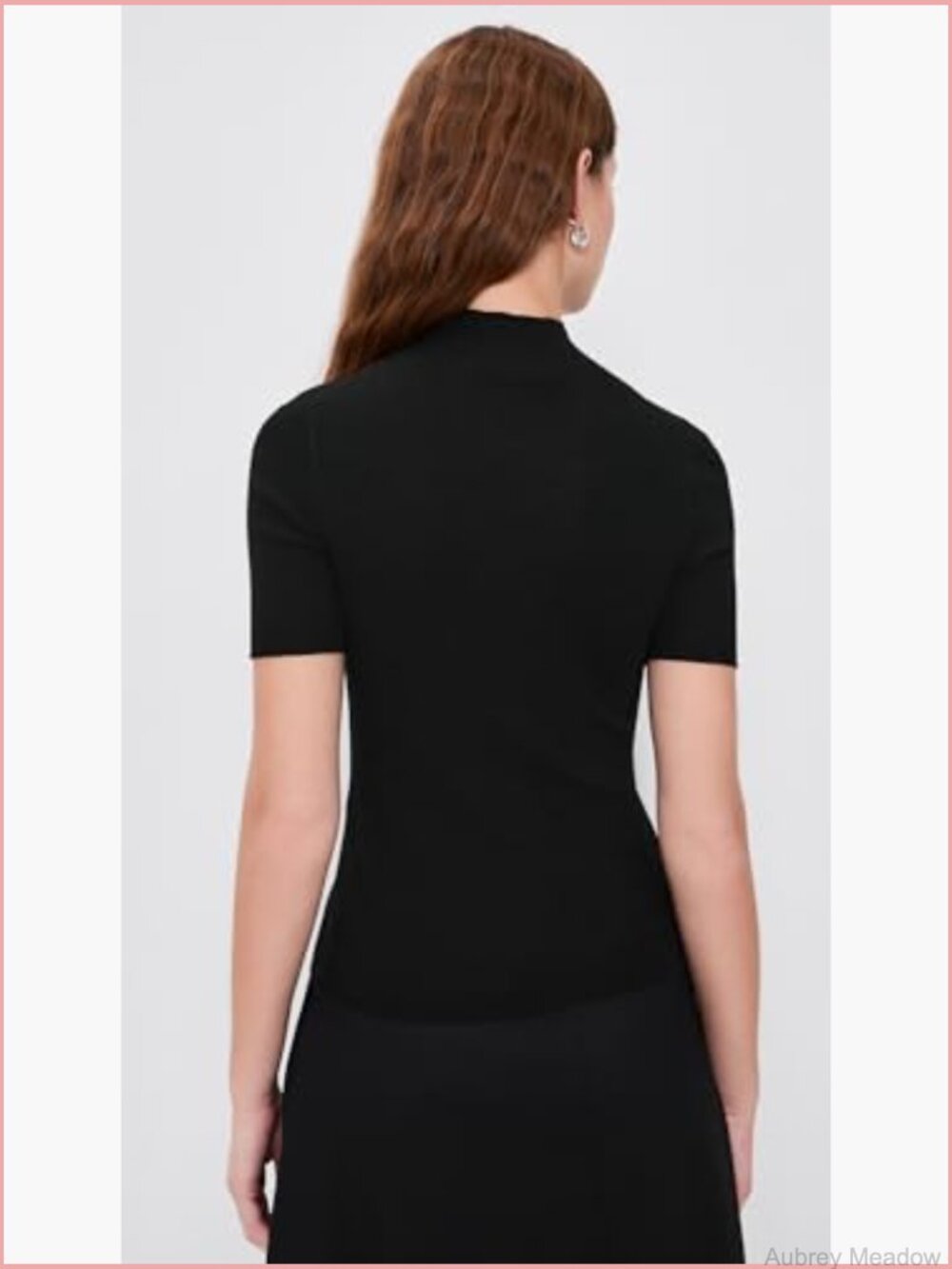 Super-stretch ribbed knit lightweight pullover - Picture 3 of 6